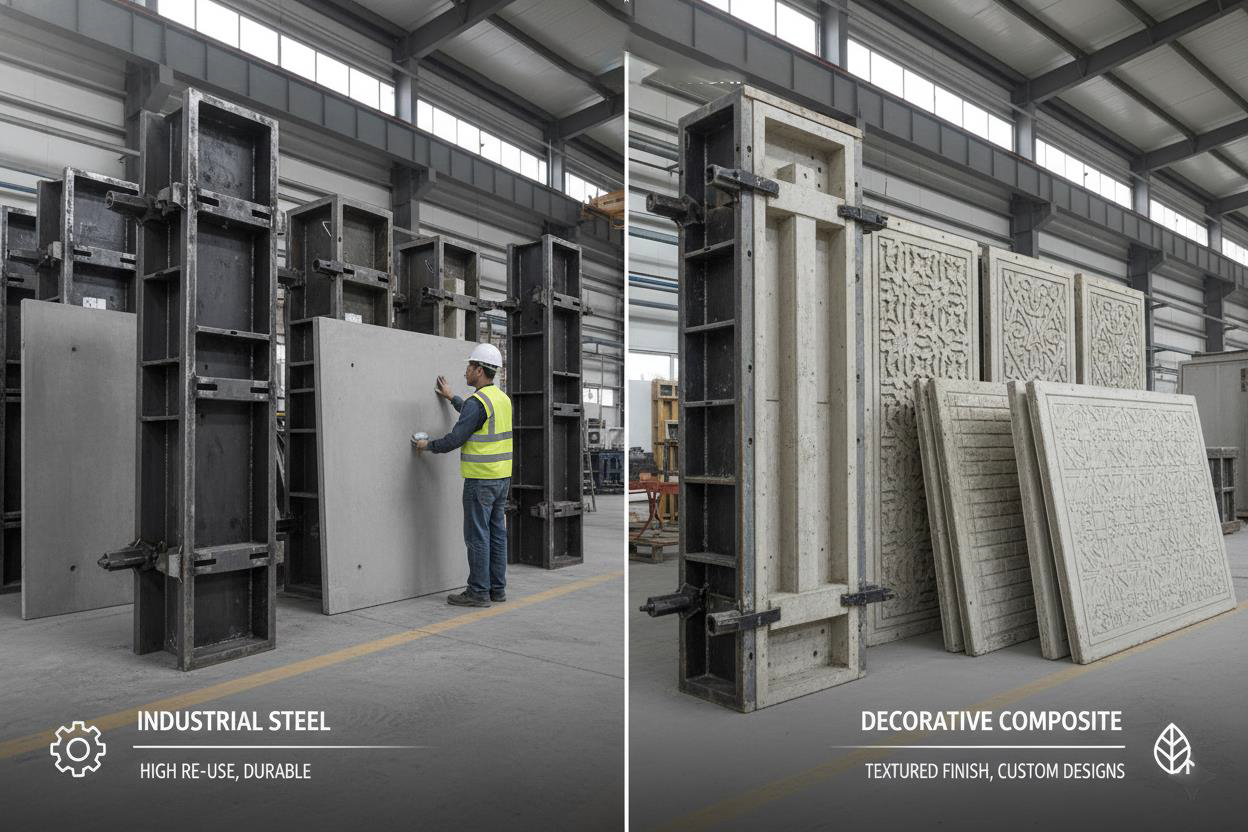 قالب دیوار پیش ساخته بتنی