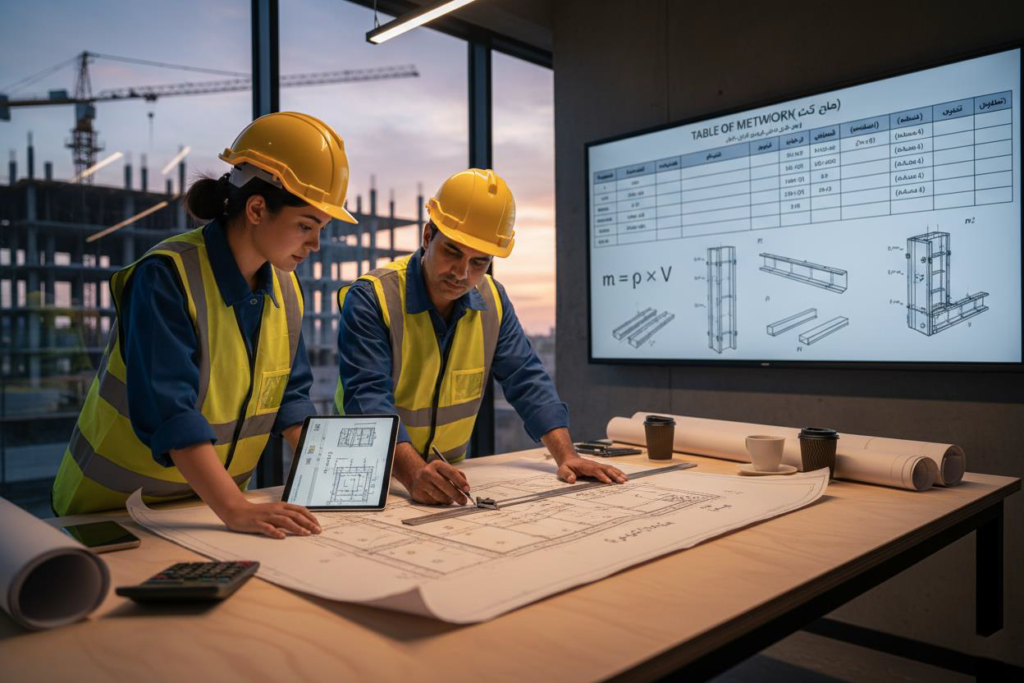 وزن قالب فلزی بتن