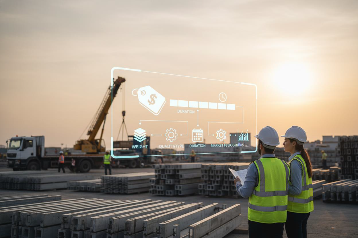 اجاره قالب بتن