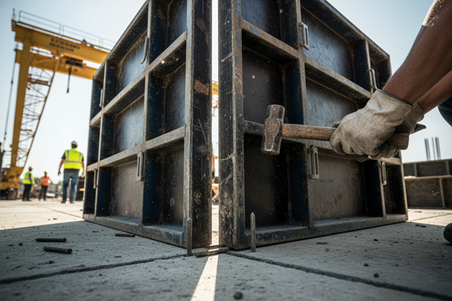 قالب فلزی بتن