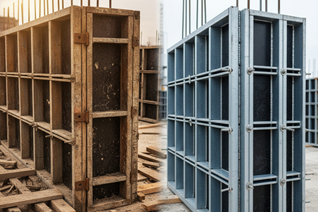 قالب بتن لبه خم یا مدولار